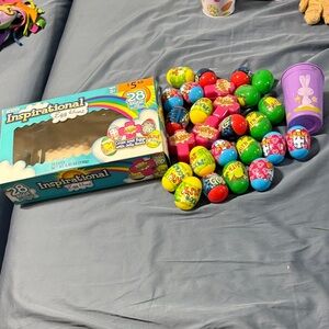 Colorful Easter Eggs inspirational for Easter egg hunt. Never opened.